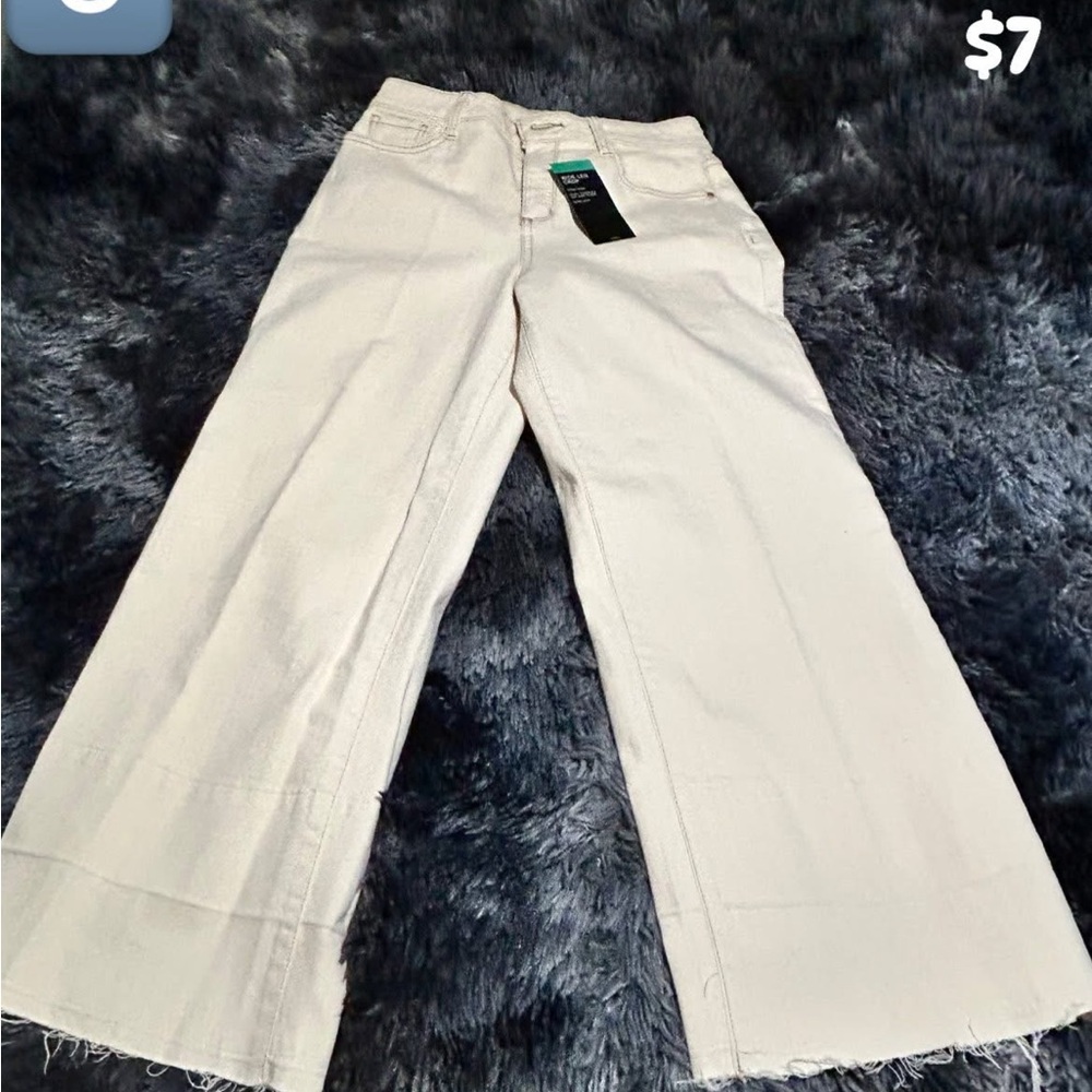 a.n.a Cream Flare Jeans